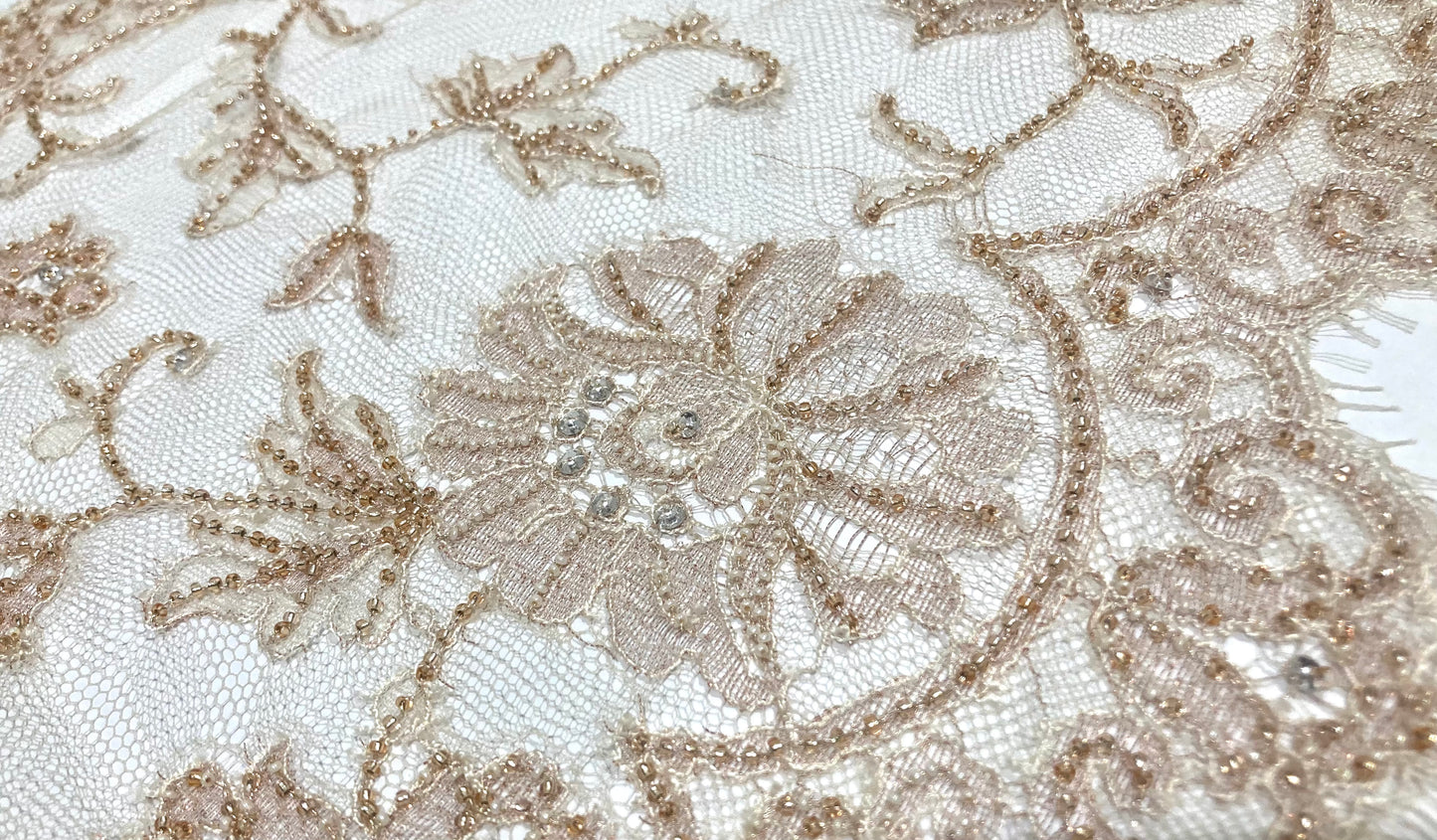 リバーレース HEA0127-01-035 中巾 巾:約35㎝ ベージュ/BEIGE DEGRADE AUCUNE