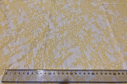 リバーレース 12078.2/130 広幅 約130㎝ 黄色/JAUNE