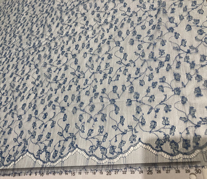 リバーレース 8054.1/90 広幅 巾：約90㎝ ブルー (BLUE)
