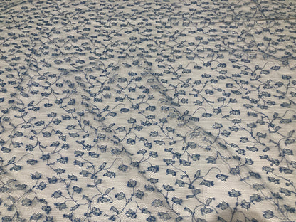 リバーレース 8054.1/90 広幅 巾：約90㎝ ブルー (BLUE)