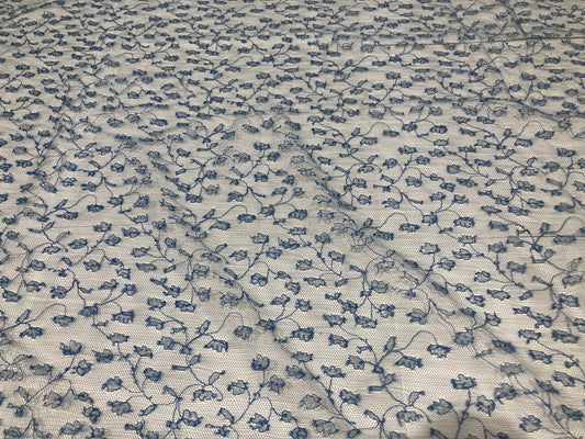リバーレース 8054.1/90 広幅 巾：約90㎝ ブルー (BLUE)