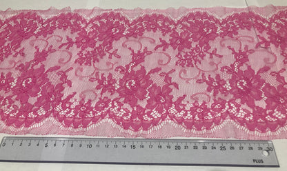 リバーレース　85020.2/22　中巾　巾：約22㎝　ピンク（PINK)
