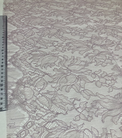 リバーレース D-901033.2/90　 広幅レース　巾：90㎝　ラベンダー/LAVENDER